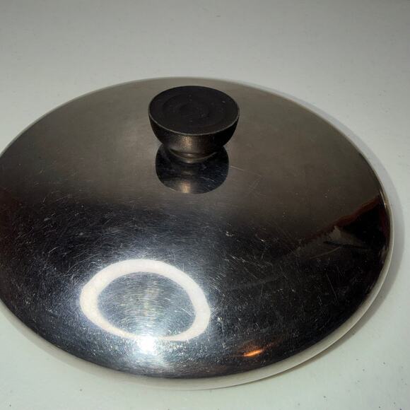 Revere Ware Stainless Steel Saucepot 8” Replacement Lid Copper Bottom USA VTG - Picture 4 of 4